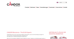 Desktop Screenshot of candor-bioscience.de