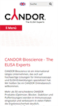 Mobile Screenshot of candor-bioscience.de